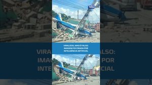 É FAKE! Imagem de avião caído em Pilar foi feita por IA #BalançoGeralAL