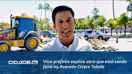 Obra no Jaraguá: Vice-prefeito explica obra que está sendo feita na Avenida Cícero Toledo
