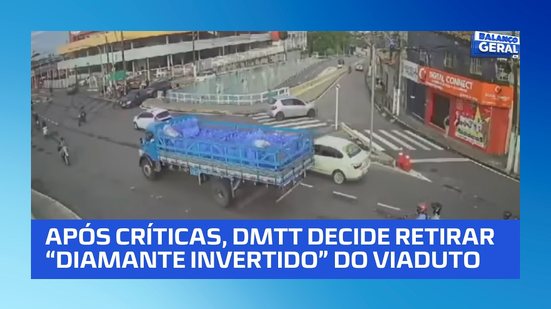 DMTT volta atrás e retira ''Diamante Invertido'' do viaduto no Jacintinho