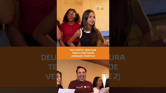 VENTURA SE AVENTURA (Parte 2): Ventura encara o microfone… será que saiu voz? 🎤😅 #HoraDoVentura