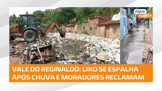 Após chuva, lixo toma conta do Vale do Reginaldo