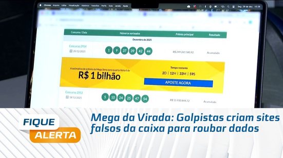 Mega da Virada: Golpistas criam sites falsos da caixa para roubar dados