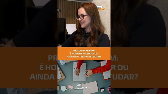 ENEM chegando!  É hora de relaxar ou ainda dá tempo de estudar? 😰🕒 #FiqueAlerta