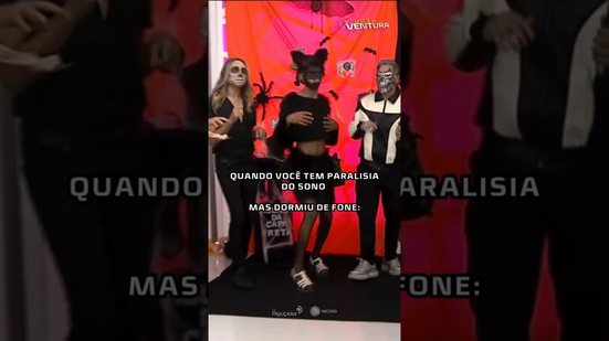 Paralisia do sono que lute 😂 Quando o medo e o sono se encontram! 😴👻 #HoraDoVentura