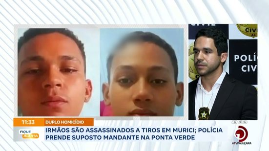 Irmãos são assassinados a tiros em Murici: Polícia prende suposto mandante na Ponta Verde