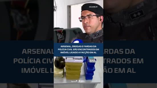 Polícia apreende arsenal e fardas da Polícia Civil em esconderijo de facção #CidadeAL