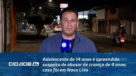 Adolescente de 14 anos é apreendido suspeito de abusar de criança de 4 anos; caso foi em Novo Lino