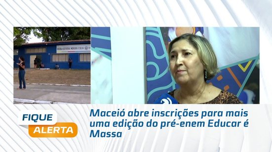 Maceió abre inscrições para mais uma edição do pré-enem Educar é Massa