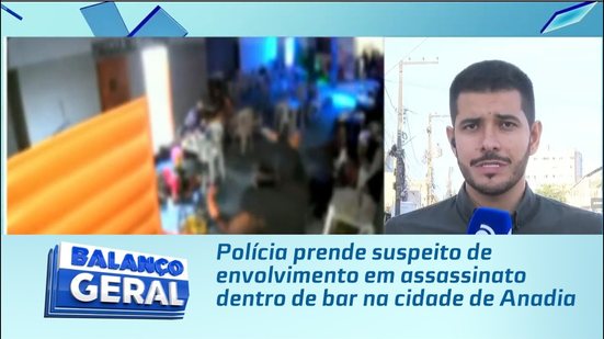 Polícia prende suspeito de envolvimento em assassinato dentro de bar na cidade de Anadia