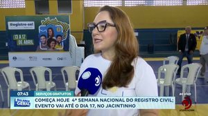 Começa hoje 4ª semana nacional do registro civil; evento vai até o dia 17, no Jacintinho