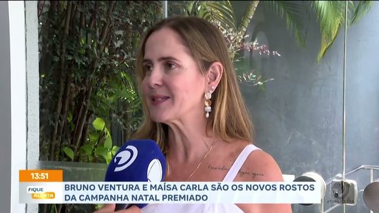 Bruno Ventura e Maísa Carla são os novos rostos da campanha natal premiado