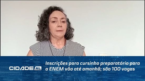Inscrições para cursinho preparatório para o ENEM vão até amanhã; são 100 vagas