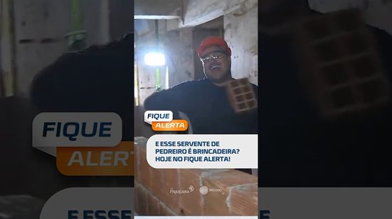 HOJE: Ventura se Aventura como servente de pedreiro. Será que ele foi aprovado? #FiqueAlerta