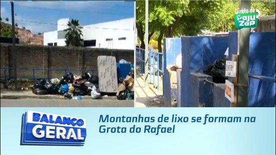 Montanhas de lixo se formam na Grota do Rafael