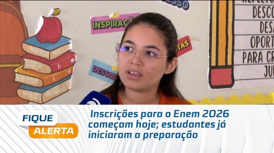 Inscrições para o Enem 2026 começam hoje; estudantes já iniciaram a preparação