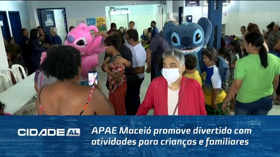 APAE Maceió promove divertido com atividades para crianças e familiares