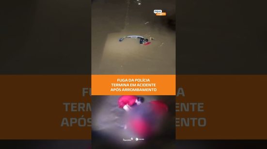 FLAGRANTE: Três uspeitos de arrombar lotérica sofrem acidente durante fuga #FiqueAlerta