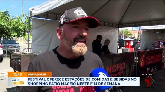 Festival oferece estações de comidas e bebidas no Shopping Pátio Maceió neste fim de semana