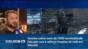 Ilumina retira mais de 1300 toneladas de fios sem uso e reforça limpeza de rede em Maceió