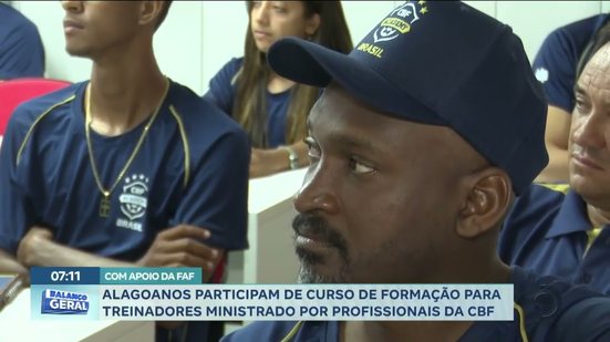 Alagoanos participam de curso de formação para treinadores ministrado por profissionais da CBF