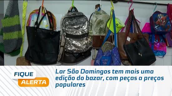 Lar São Domingos tem mais uma edição do bazar, com peças a preços populares