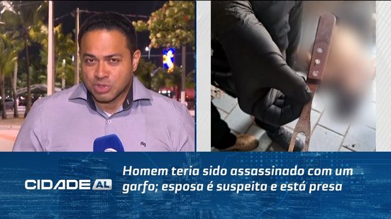 Homem teria sido assassinado com um garfo; esposa é suspeita e está presa
