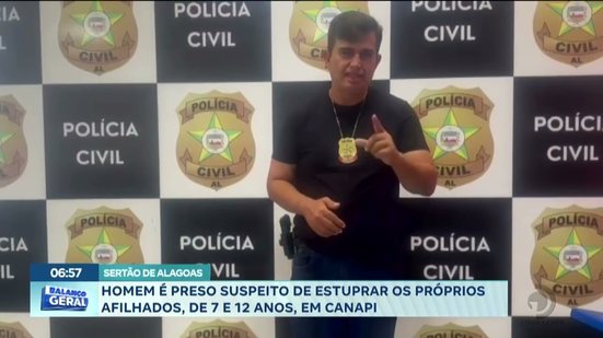 Homem é preso suspeito de estuprar os próprios afilhados, de 7 e 12 anos, em Canapi