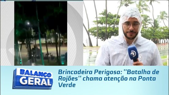 Brincadeira Perigosa: ''Batalha de Rojões'' chama atenção na Ponta Verde