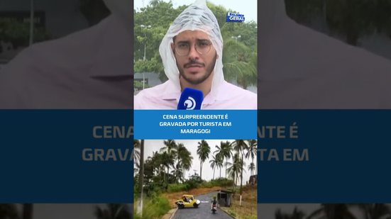 😱Acidente inusitado com motociclista chama atenção em Maragogi; veja como aconteceu#BalançoGeralAL