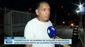 Prorrogação do horário de votação é anunciada após encerramento de algumas seções em Maceió