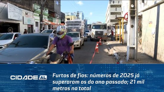 Furtos de fios: números de 2025 já superaram os do ano passado; 21 mil metros no total