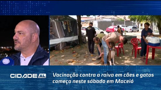 Vacinação contra a raiva em cães e gatos começa neste sábado em Maceió; confira os locais