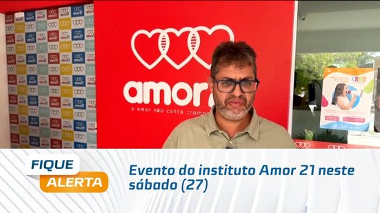 Evento do instituto Amor 21 neste sábado (27) e terá peças a partir de 5 reais