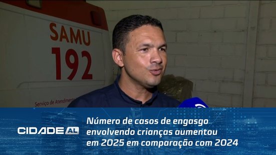 Número de casos de engasgo envolvendo crianças aumentou em 2025 em comparação com 2024