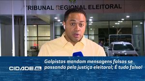 Golpistas mandam mensagens falsas se passando pela justiça eleitoral; É tudo falso!