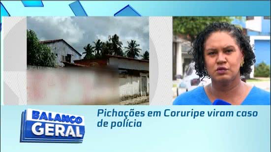 Pichações em Coruripe viram caso de polícia