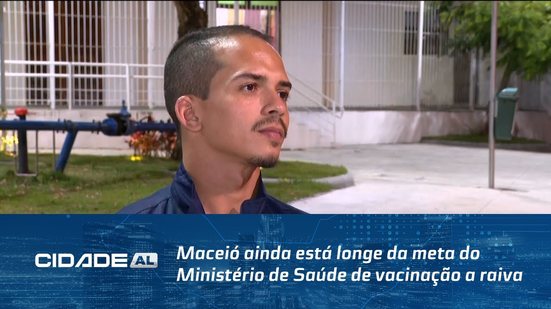 Maceió ainda está longe da meta do Ministério de Saúde de vacinação a raiva