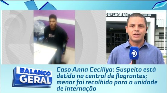 Suspeito está detido na central de flagrantes; menor foi recolhido para a unidade de internação