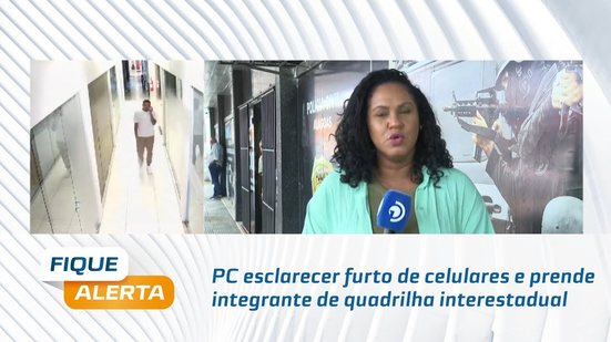 PC esclarecer furto de celulares e prende integrante de quadrilha interestadual