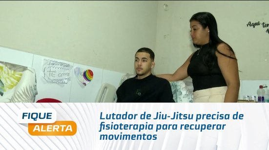 Lutador de Jiu-Jitsu precisa de fisioterapia para recuperar movimentos