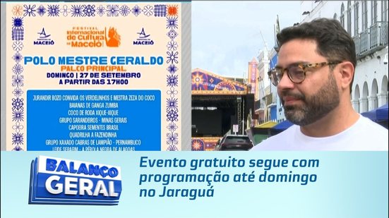 Evento gratuito segue com programação até domingo no Jaraguá