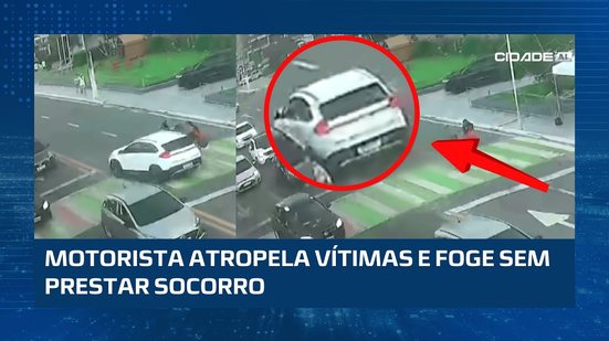 ATROPELAMENTO NA ORLA; motorista atropela pedestres na faixa e foge