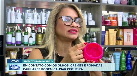 Em contato com os olhos, cremes e pomada capilares podem causar cegueira