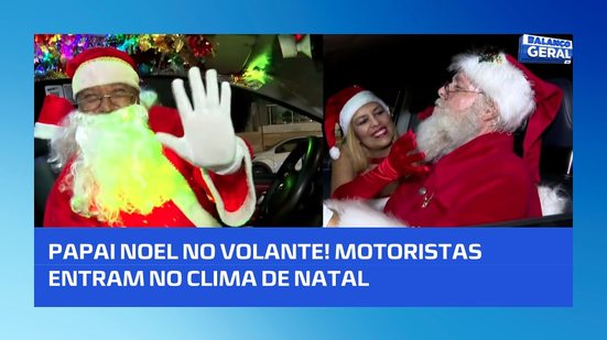 Motoristas se vestem de Papai Noel e atraem clientes no fim de ano em Maceió!