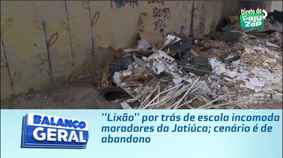 ''Lixão'' por trás de escola incomoda moradores da Jatiúca; cenário é de abandono