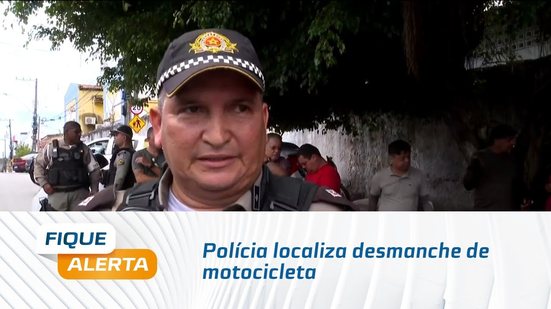 Polícia localiza desmanche de motocicleta
