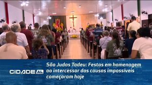 São Judas Tadeu: Festas em homenagem ao intercessor das causas impossíveis começaram hoje