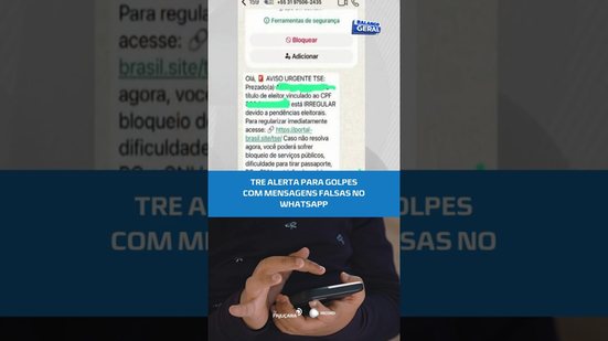 ⚠️Golpe no WhatsApp: criminosos usam nome do TRE #BalançoGeralAL