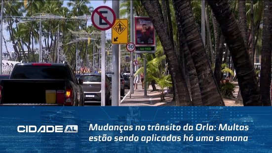 Mudanças no trânsito da Orla: Multas estão sendo aplicadas há uma semana