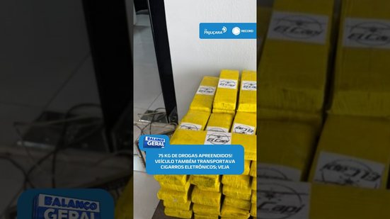 🚔Operação em Arapiraca apreende veículo com cigarros eletrônicos e 75 kg de drogas#BalançoGeralAL